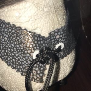 Leather And Diamond Handmade Choker